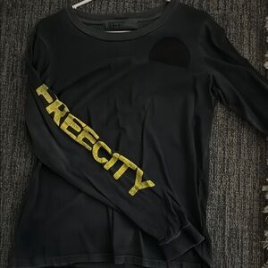 freecity Black Long Sleeve Top